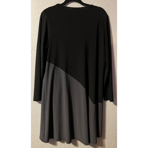 Sun Kim Long Sleeve Drapey Tunic, Size Medium - Picture 2 of 5
